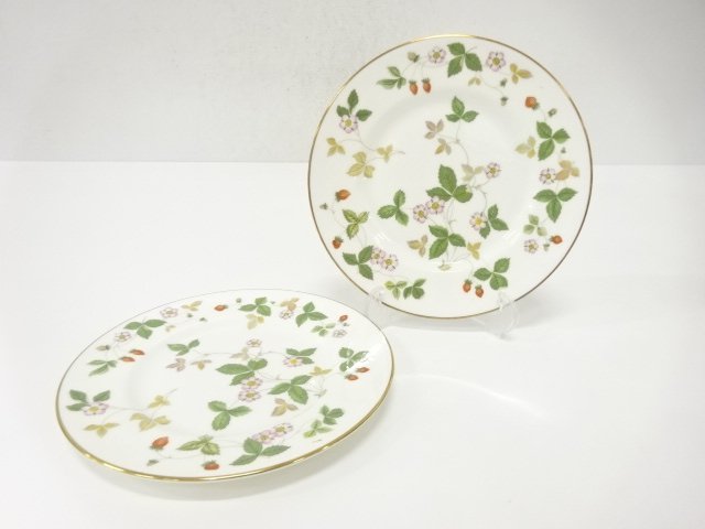 WEDGWOOD　ウェッジウッド　ワイルドストロベリー　プレートペア(18センチ)　洋食器